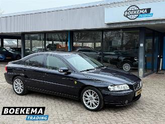 krockskadad bil auto Volvo S-60 2.4 Drivers Ed Open-Dak Navigatie Leer Stoelverw. Cruise 2008/12