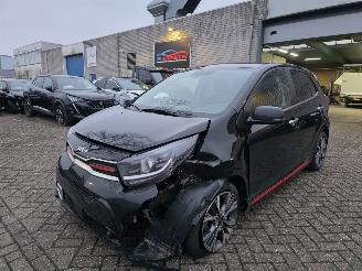 škoda osobní automobily Kia Picanto 1.2 GT-Line Led Navi Camera Keyless Leder Lane-Assist Acc Ecc Stoelverw. Stuurverw. 62KW/84PK 2021/11