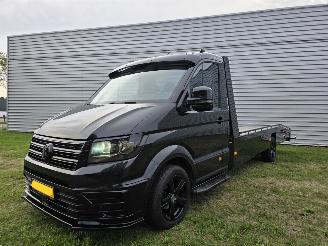 krockskadad bil bedrijf Volkswagen Crafter Oprijwagen 1413KG-Laadvermogen (Hulp)Luchtvering Led CruiseControle CarPlay Voorruitverw. Trekhaak Lier EURO6 2017/10