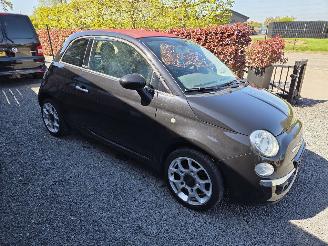 krockskadad bil auto Fiat 500C 1.2 Lounge 2013/4