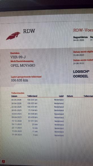 Opel Movano 2.2D 120 L3H2 AIRCO NL BUS CAMERA 3SITS picture 27