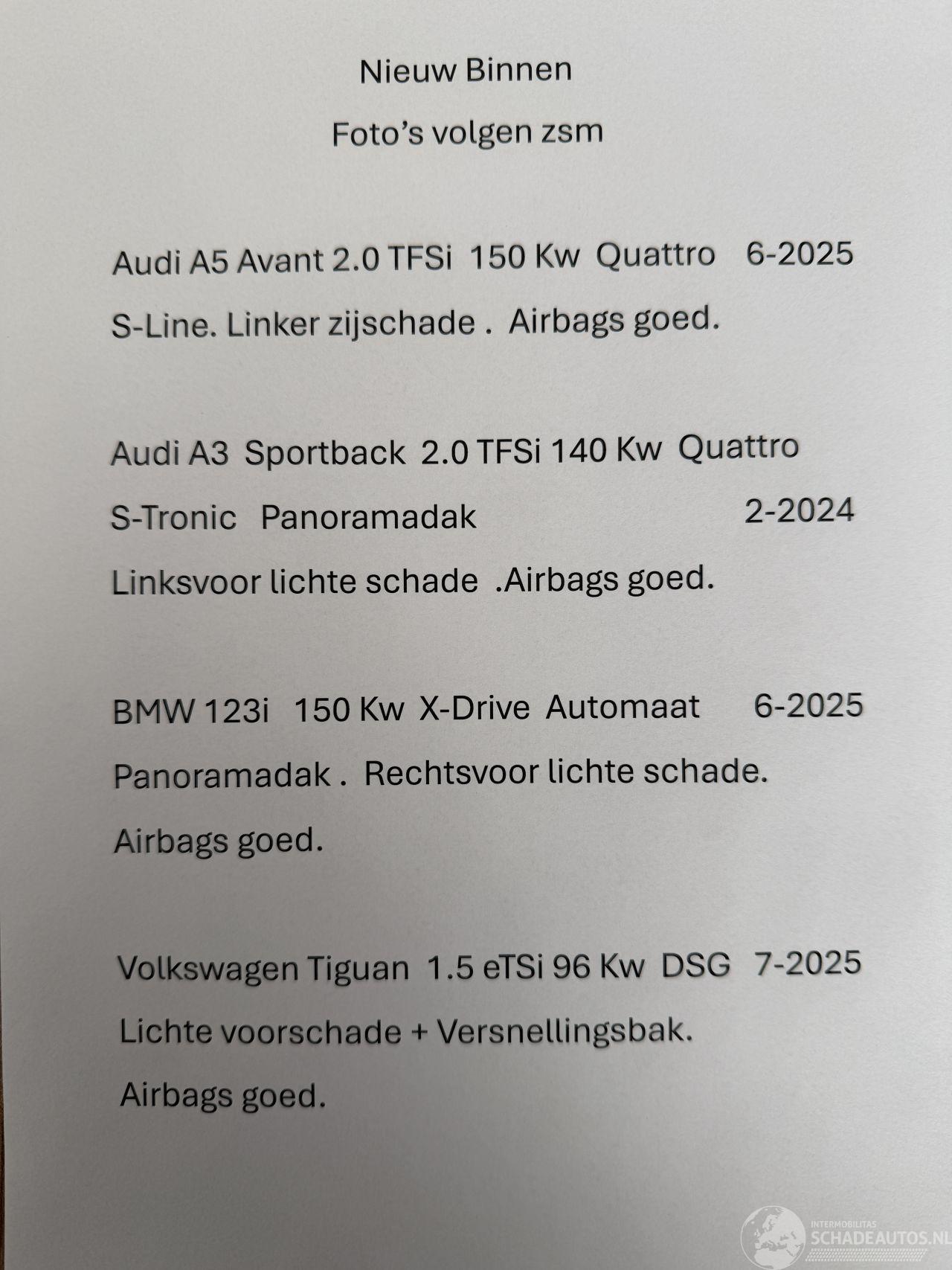 Audi A5 Avant 2.0 TFSi Quattro