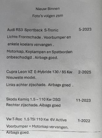 škoda osobní automobily Audi Rs3 Sportback 2.5 2023/10