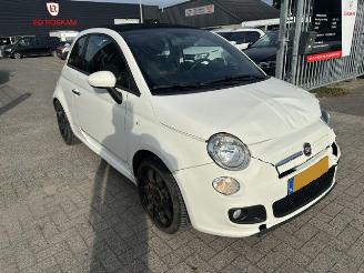 skadebil auto Fiat 500C 1.2 Lounge Sport Cabrio 2013/10