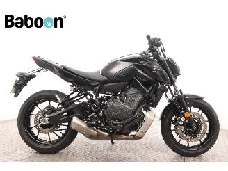 krockskadad bil motor Yamaha MT-07 ABS 2025/3