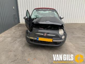 Salvage car Fiat 500 500C (312), Cabrio, 2009 1.2 69 2011/1