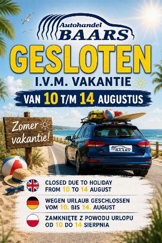 Voiture accidenté Audi  MA 10 AUG T/M VRIJ 14 AUG GESLOTEN IVM VAKANTIE 2026/7