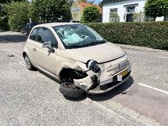 krockskadad bil auto Fiat 500 0.9 TwinAir 60 Cabrio 2014/7