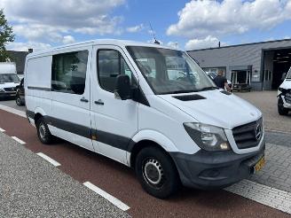 krockskadad bil bedrijf Mercedes Sprinter 313 CDI 95KW DC L2H1 LANG AIRCO KLIMA 2014/1