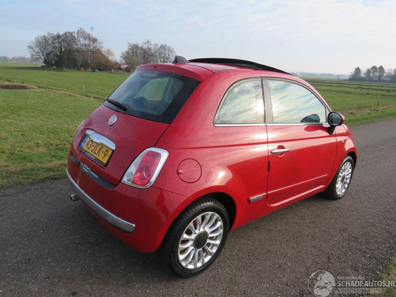 Fiat 500 1.2 Automaat Pop Schuifdak leer Sport Airco Navigatie 2009 Topstaat