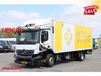 krockskadad bil vrachtwagen Mercedes Antos 2124 Koffer 8.60 Meter!! LBW Euro 6 2017/11