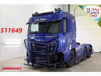 krockskadad bil vrachtwagen Iveco S-way 530 6X2 Full Air ACC Leder Showtruck 67.003 km! 2024/7