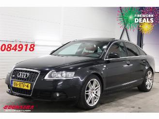 krockskadad bil auto Audi A6 Limousine 3.2 FSI Quattro Aut. Leder Schuifdak Memory Xenon Navi Clima Crusie 149.871 km! 2008/2