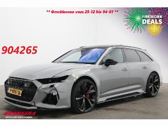skadebil auto Audi Rs6 Avant 4.0 TFSI Quattro Urban Ceramic 305 km/h Pano ACC Memory Eventuri Intake 2021/1