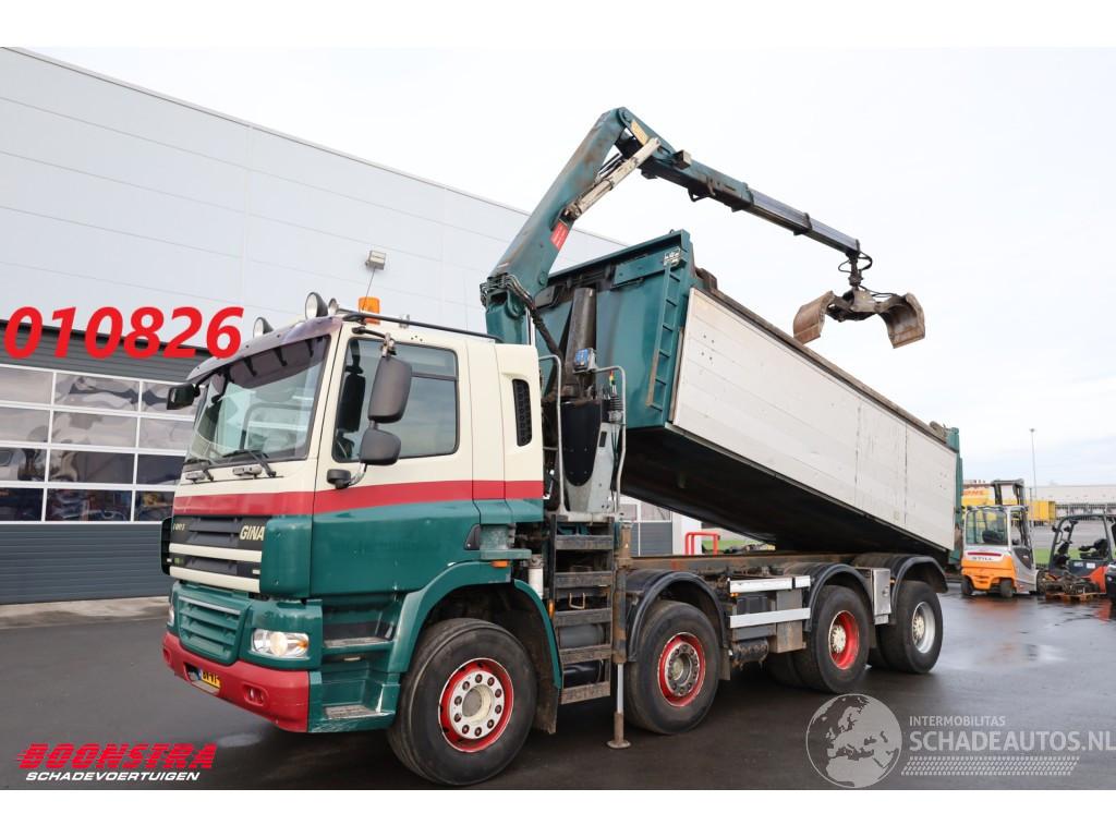 GINAF 4241 S 8X4 Kipper HMF 1643 Z2 Kran Euro 5