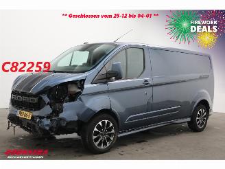danneggiata veicoli commerciali Ford Transit Custom 2.0 TDCI 185 PK Aut. L2-H1 Sport Navi Airco Cruise SHZ Camera AHK 2022/4