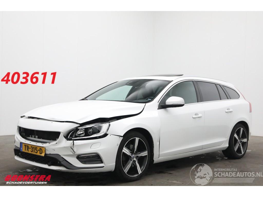 Volvo V-60 2.0 T4 Aut. R-Design Schuifdak Leder Navi Clima Cruise Camera SHZ PDC AHK
