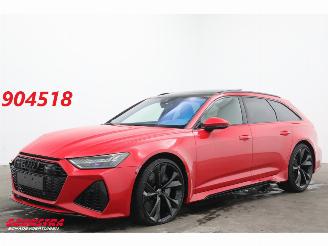 krockskadad bil auto Audi Rs6 Avant 4.0 TFSI Quattro Dynamic+ Ceramic Pano B&O HUD 360° ACC 2022/4