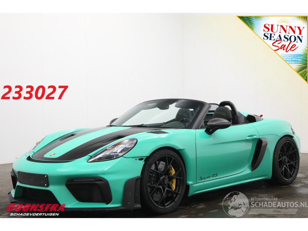 Porsche 718 Spyder RS Weissach PCCB Chrono Lift PTS 227 Lightergreen