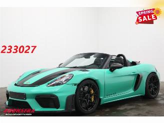 krockskadad bil auto Porsche 718 Spyder RS Weissach PCCB Chrono Lift PTS 227 Lightergreen 2024/3
