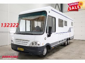 krockskadad bil camper Niesmann+Bischoff  Flair 2.8 JTD Solar TV Hefbed Dwarsbed Leder AHK 2004/7