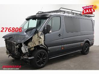 krockskadad bil bedrijf Mercedes Sprinter 316 CDI Aut. DoKa 5-Pers. Xenon Navi Airco Cruise Camera SHZ AHK 103.677 km! 2017/1