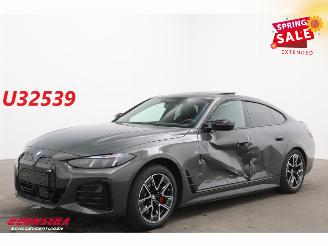 krockskadad bil auto BMW i4 M50 84 kWh Schuifdak LED ACC H/K HUD Memory 360° AHK 2024/11