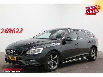 skadebil auto Volvo V-60 2.4 D6 AWD Plug-In Hybrid R-Design Schuifdak ACC Memory Camera LRHZ SHZ AHK 2015/4