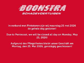 skadebil auto Tweede Pinksterdag gesloten 0/0