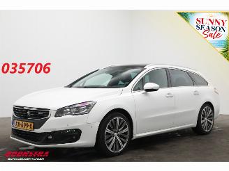 krockskadad bil auto Peugeot 508 SW 2.0 BlueHDi Allure Pano LED Leder Navi Clima Cruise Camera SHZ AHK 2016/7