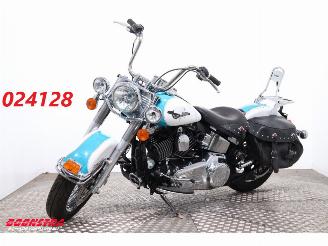 krockskadad bil motor Harley-Davidson  FLSTC Heritage Softail Classic ABS Vance Hines 2016/7
