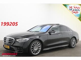 krockskadad bil auto Mercedes S-klasse 580 e AMG Line Pano ACC HUD Burmester Memory 360° 2022/12