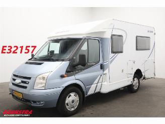 skadebil camper Dethleffs  Globevan 02 2.2 TDCI Luifel Fietsendrager Cruise 134.848 km! 2009/1