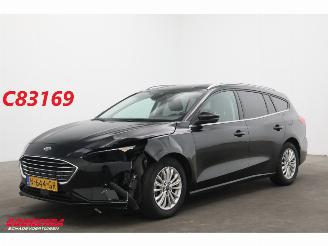 krockskadad bil auto Ford Focus 1.0 EcoBoost Hybrid Titanium X Business Cruise Navi SHZ Camera PDC AHK 2021/10