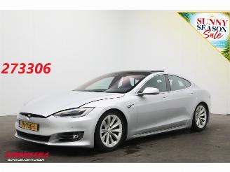 Damaged car Tesla Model S 100D Pano Schuif/kantel Clima Navi Memory Leder SHZ LrHZ Cruise Camera PDC 2018/11
