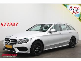 krockskadad bil auto Mercedes C-klasse Estate Estate 180 9G-Tronic AMG Leder LED Navi Clima Cruise Camera SHZ 2017/5