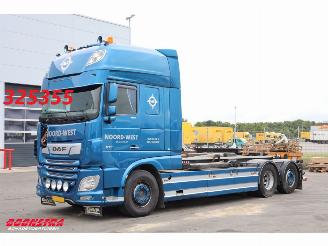 skadebil vrachtwagen DAF XF 480 FAN VDL S-25-6600 Leder Standairco Hydrauliek 6X2 Euro 6 2020/11