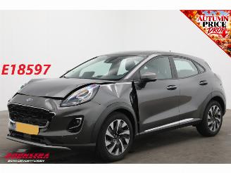 damaged passenger cars Ford Puma 1.0 EcoBoost Hybrid Titanium Cruise Navi Clima SHZ Apple/Android Camera PDC 2023/8