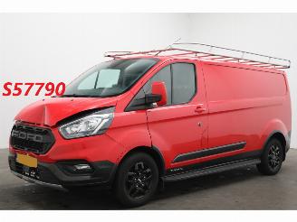 krockskadad bil bedrijf Ford Transit Custom 300 2.0 TDCI L2-H1 Trail Cruise Navi Airco SHZ Leder Apple/Android Camera PDC AHK 2022/6