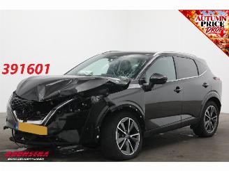 damaged passenger cars Nissan Qashqai 1.3 MHEV Xtronic Business Executive ACC 360° Navi SHZ LrHZ Leder Memory Apple/Android Clima 2024/2