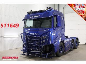 krockskadad bil vrachtwagen Iveco S-way 530 6X2 Full Air ACC Leder Showtruck 67.003 km! 2024/7