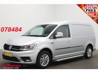 krockskadad bil bedrijf Volkswagen Caddy 2.0 TDI L2H1 BMT Maxi Highline Cruise Navi Apple/Android PDC Airco 2018/2