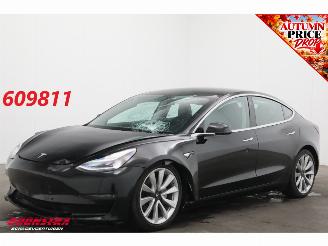 skadebil auto Tesla Model 3 Long Range AWD 75 kWh Pano ACC Navi Leder Memory SHZ Camera PDC Clima 2019/12