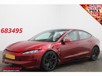 skadebil auto Tesla Model 3 Performance AWD 78 kWh Pano ACC Leder Memory SBL LrHZ 10.789km! 2025/12