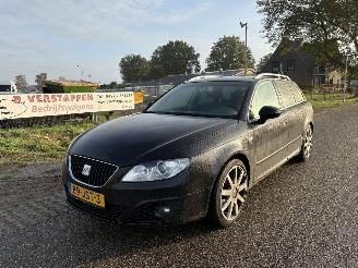 krockskadad bil auto Seat Exeo ST 2.0 TDI 105 KW leer, navigatie, airco enz 2009/9