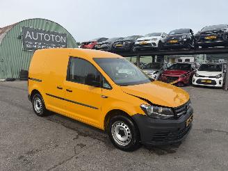 krockskadad bil bedrijf Volkswagen Caddy 2.0 TDI 55KW Airco L1H1 Schuifdeur Bleumotion NAP 2018/11