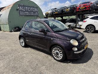 uszkodzony samochody osobowe Fiat 500 0.9 Twinair 63KW Pano Airco Lounge NAP 2012/9