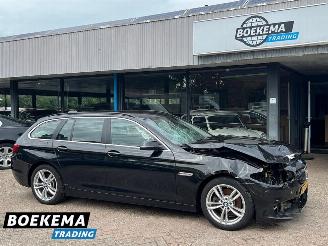 skadebil auto BMW 5-serie 518d High Executive Xenon HUD Keyless Climate Cruise PDC Trekh. 2017/2