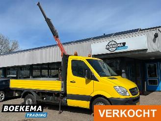 krockskadad bil bedrijf Mercedes Sprinter 316 Benzine! Palfinger Kraan Airco Automaat Open-Laadbak 2011/3