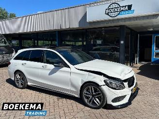 skadebil auto Mercedes C-klasse 250 CDI 4MATIC Edition 1 AMG Panorama Burmester Luft 360-Camera 2016/11